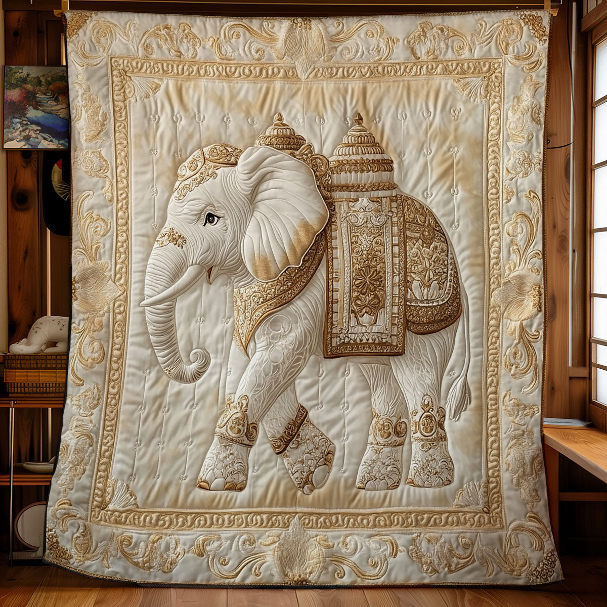 Elephant WY0301039CL Quilt