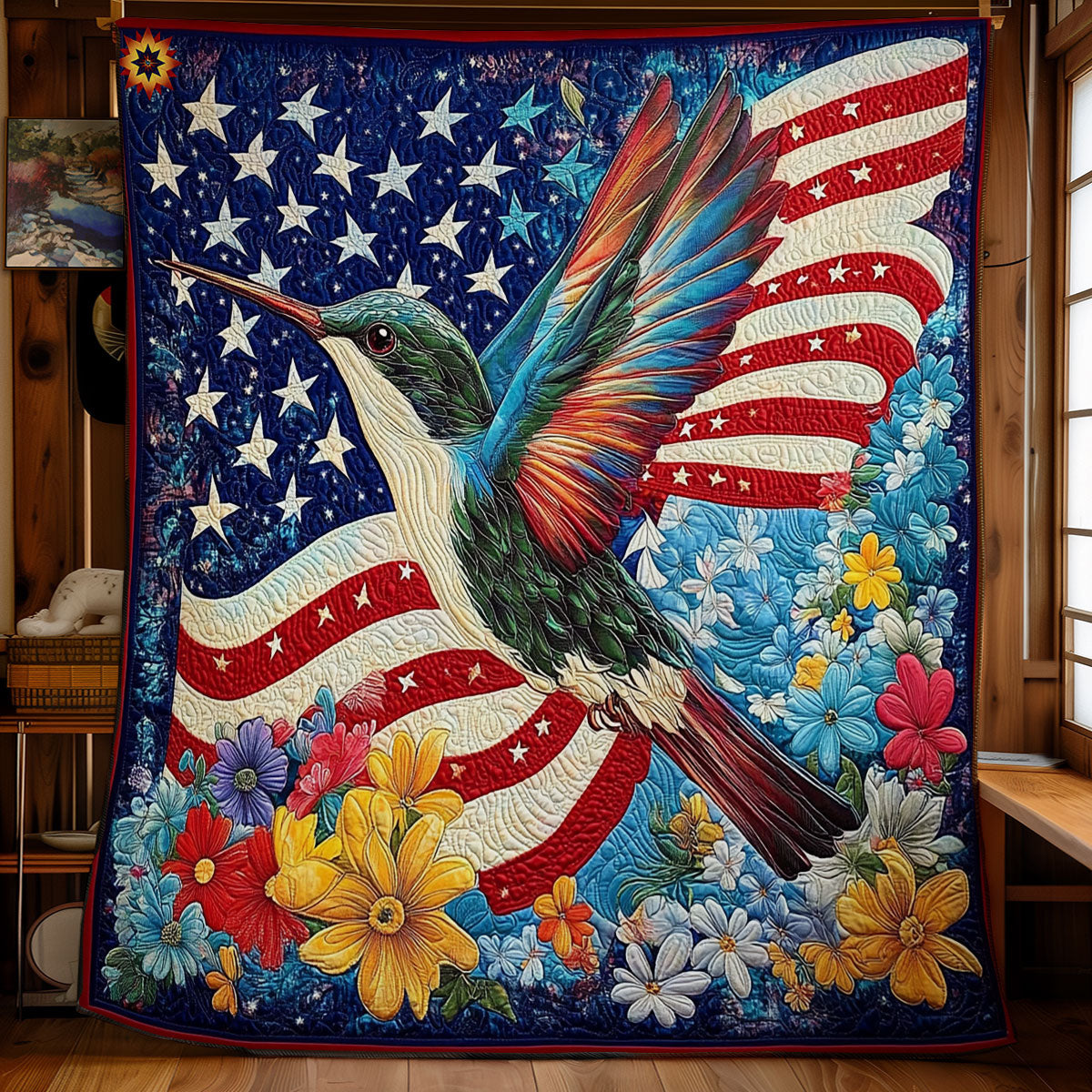 America Hummingbird WY2111030CL Quilt