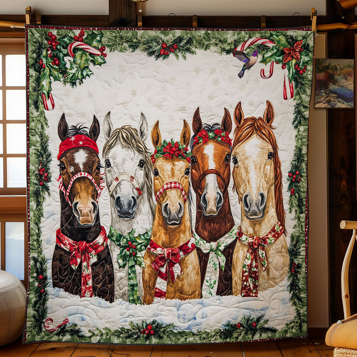 Christmas Horse WY1311017CL Quilt