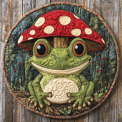 Mushroom Cap CP1205034CL Quilted Round Mat
