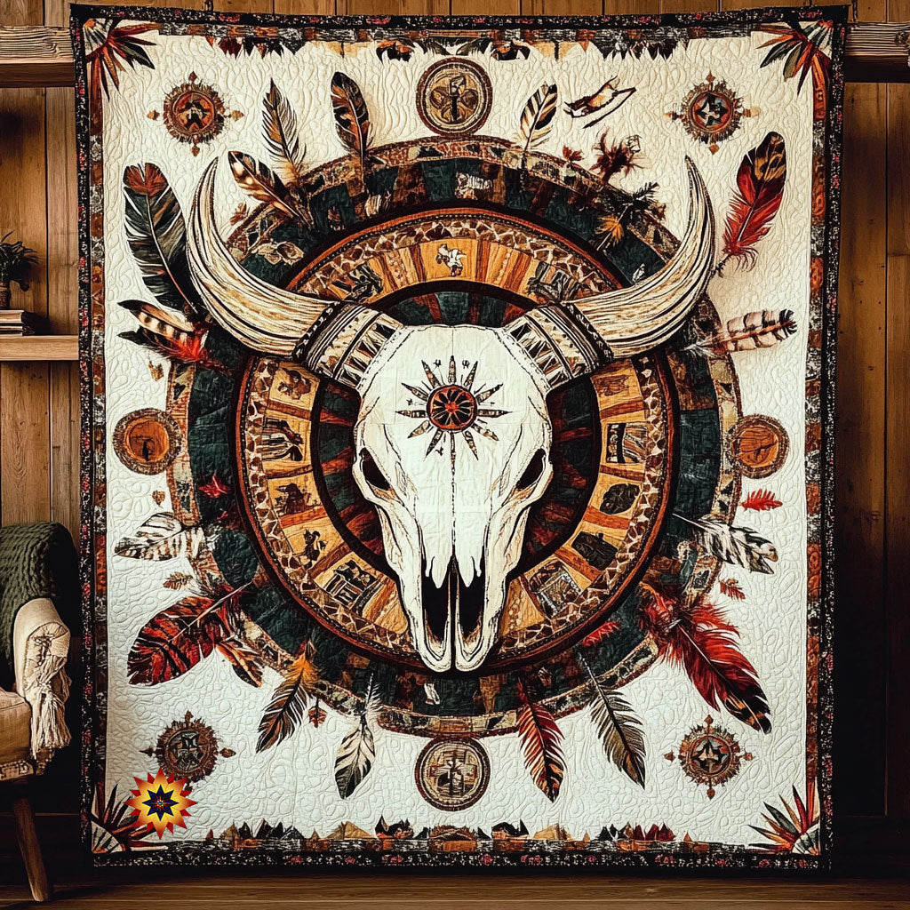 Bull Skull WX0911006CL Quilt