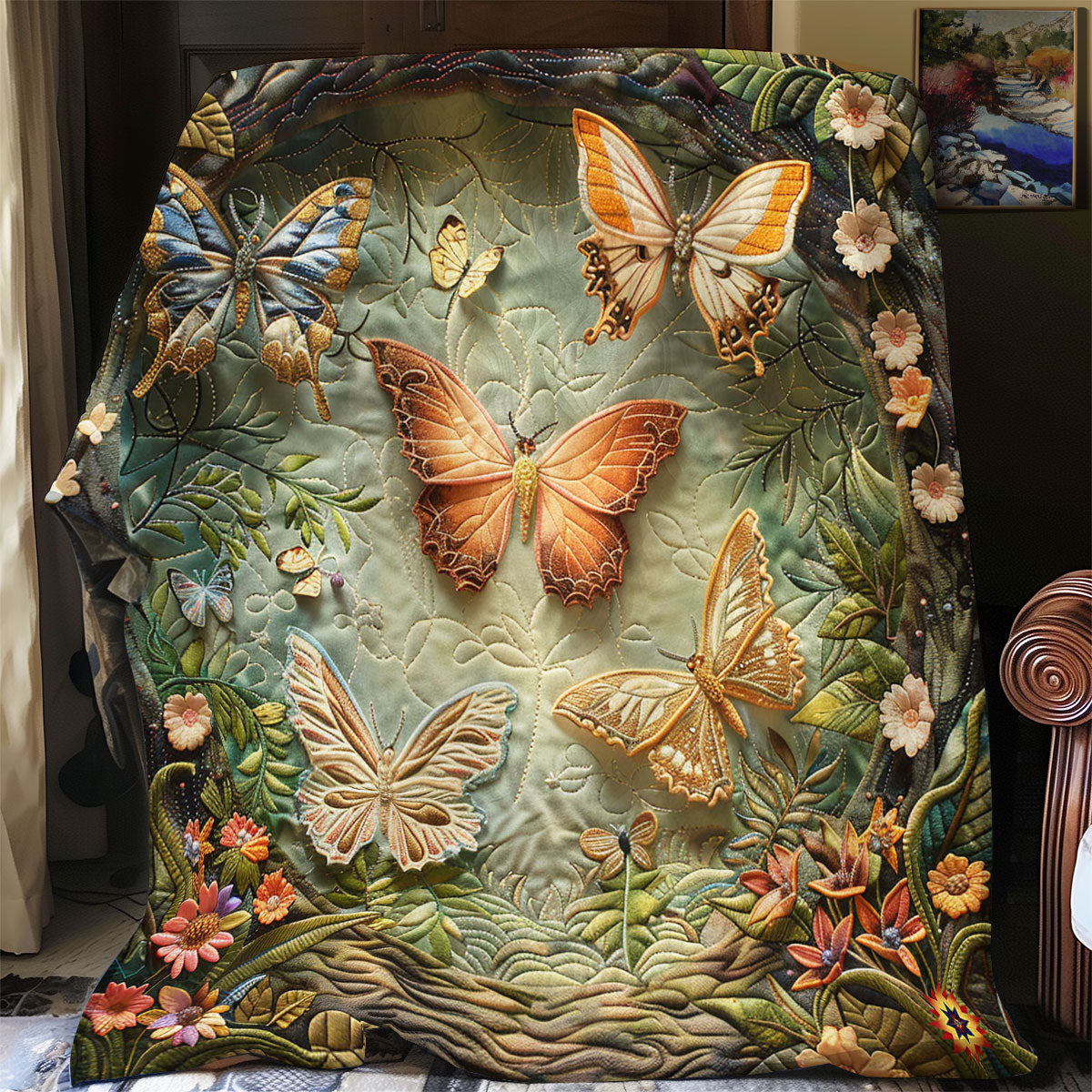 Enchanted Butterfly Forest WJ1112020CL Quilt