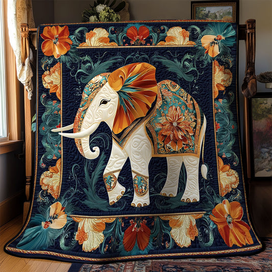 Abstract Flower Elephant WY2301041CL Quilt
