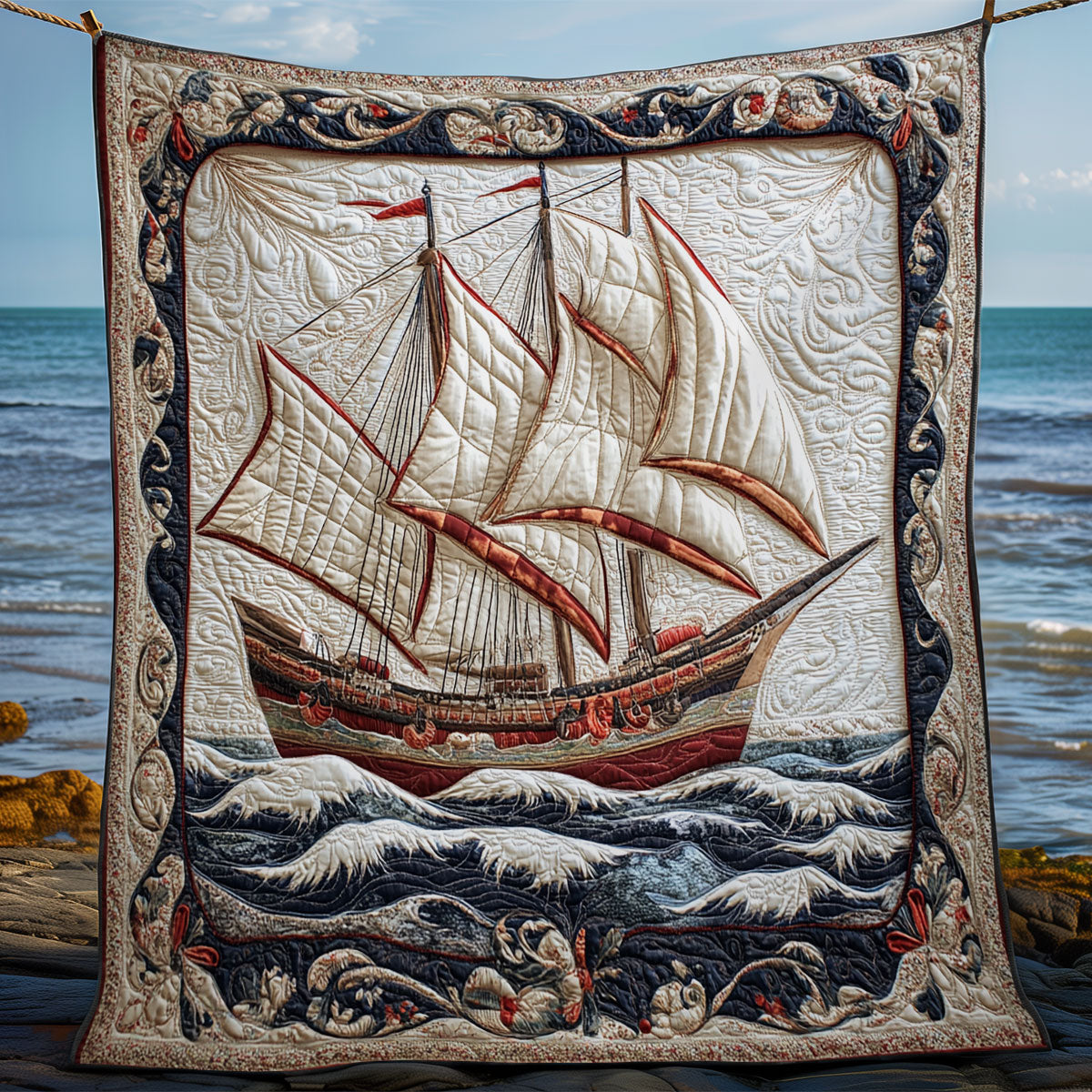Majestic Fishing Boat XB2803004CL Quilt