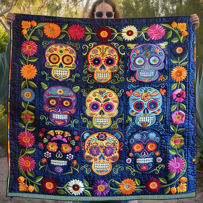 Sugar Skulls WJ1109025CL Quilt