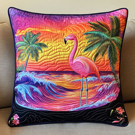Flamingo Sunset WT2702083CL Quilt Pillow Case