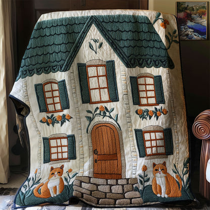 Cozy Cottage Cat WJ1902006CL Quilt