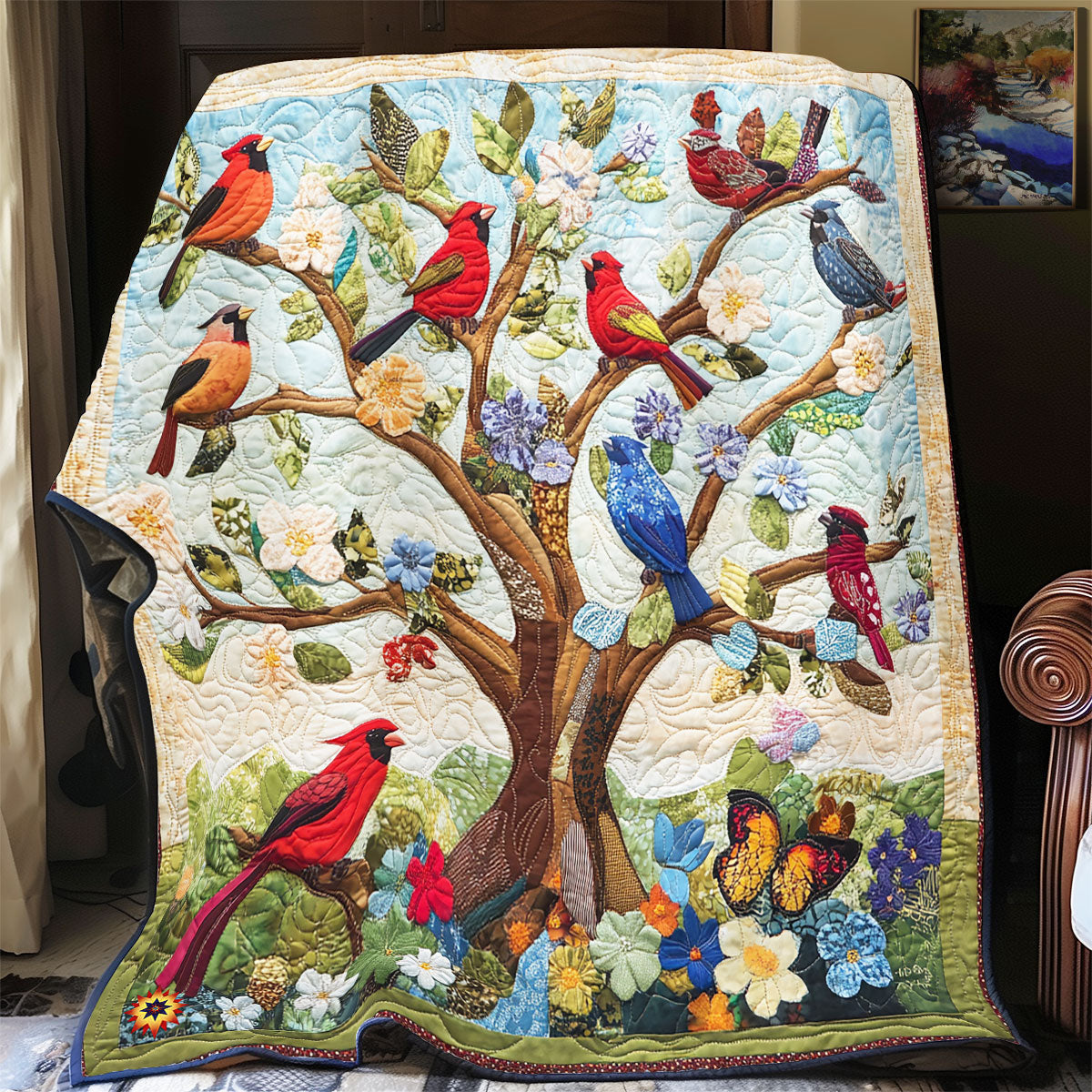 Joyful Bird  WX2612041CL Quilt