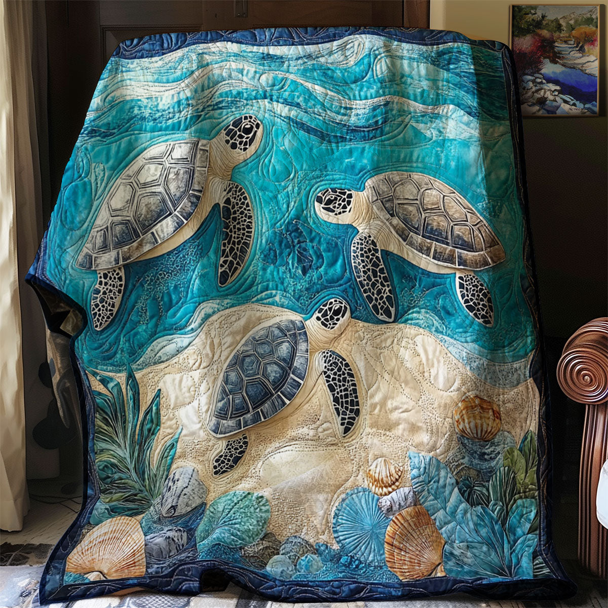 Sea Turtle WJ2712026CL Quilt