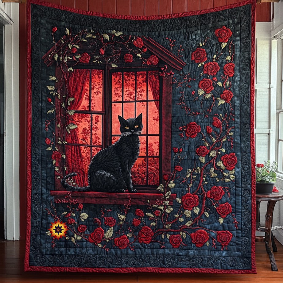 Cat Sleepless Night WU0511037CL Quilt