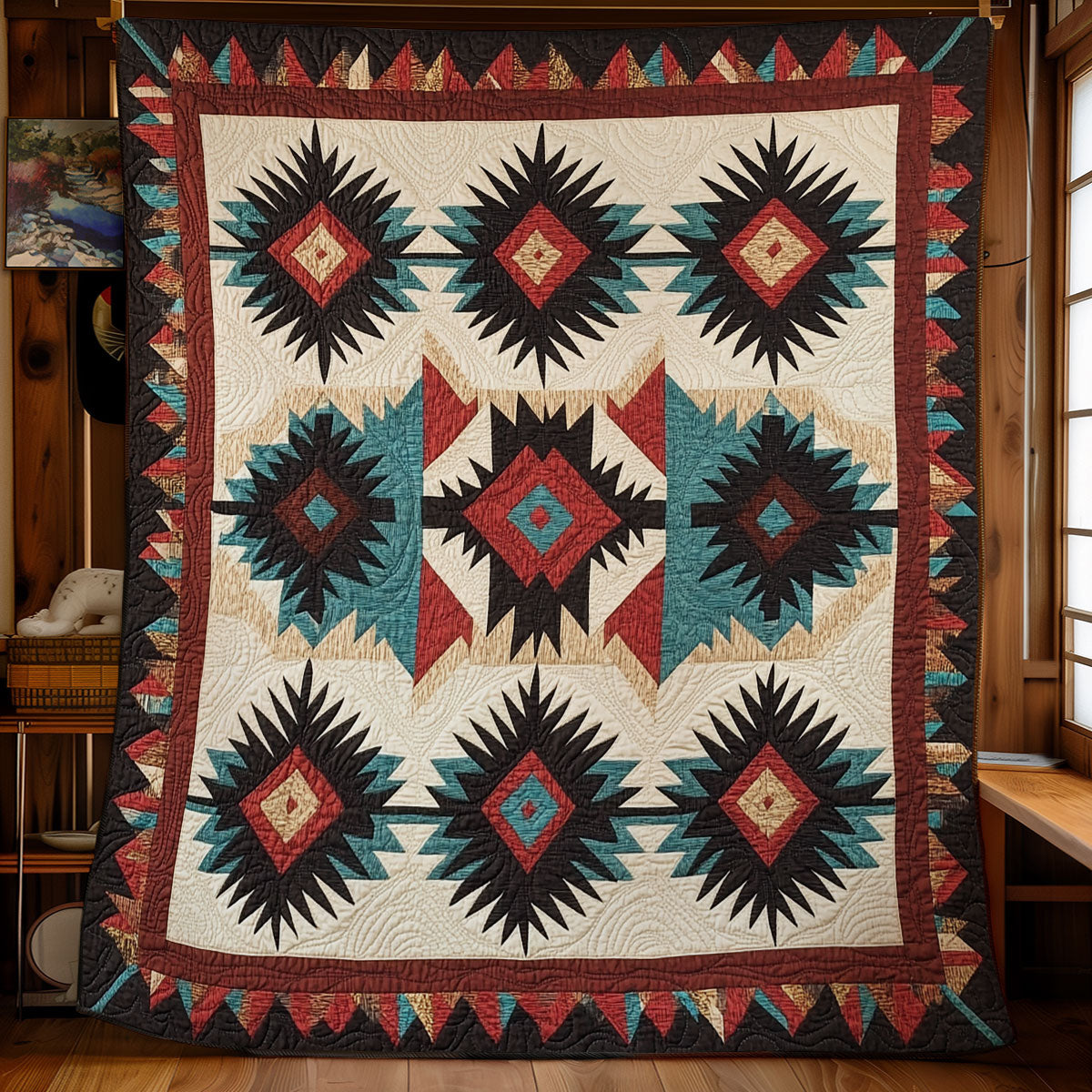 Native American Pattern  WX0601028CL Quilt