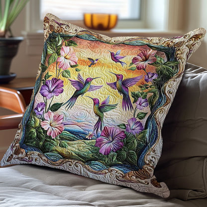 Hummingbird Mystic Bloom WN0310108CL Quilt Pillow Case