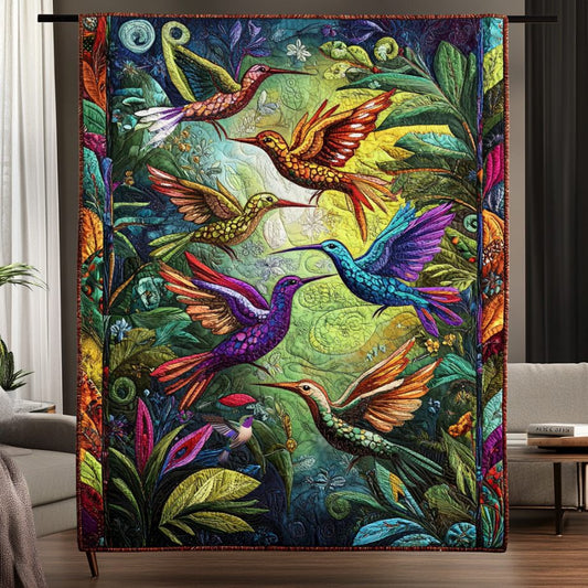 Hummingbird Tropical Forest  WU0411020CL Quilt