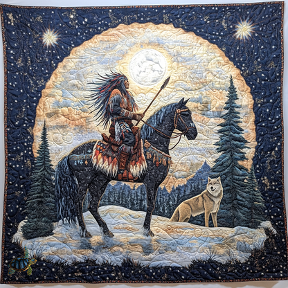 Wolf Chief Native American WP1311017CL Quilt