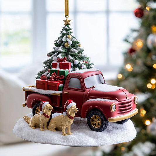 Red Truck Ready LT3010011CL Christmas Ornament