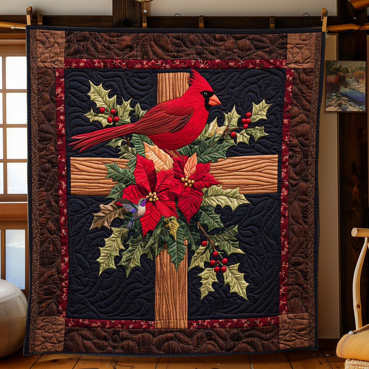 Festive Cardinal WN2211057CL Quilt