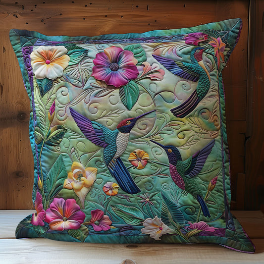 Hummingbird In Magic Garden WY0301064CL Quilt Pillow Case