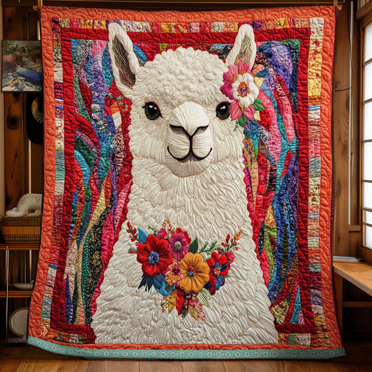 Alpaca Flower WX0612001CL Quilt