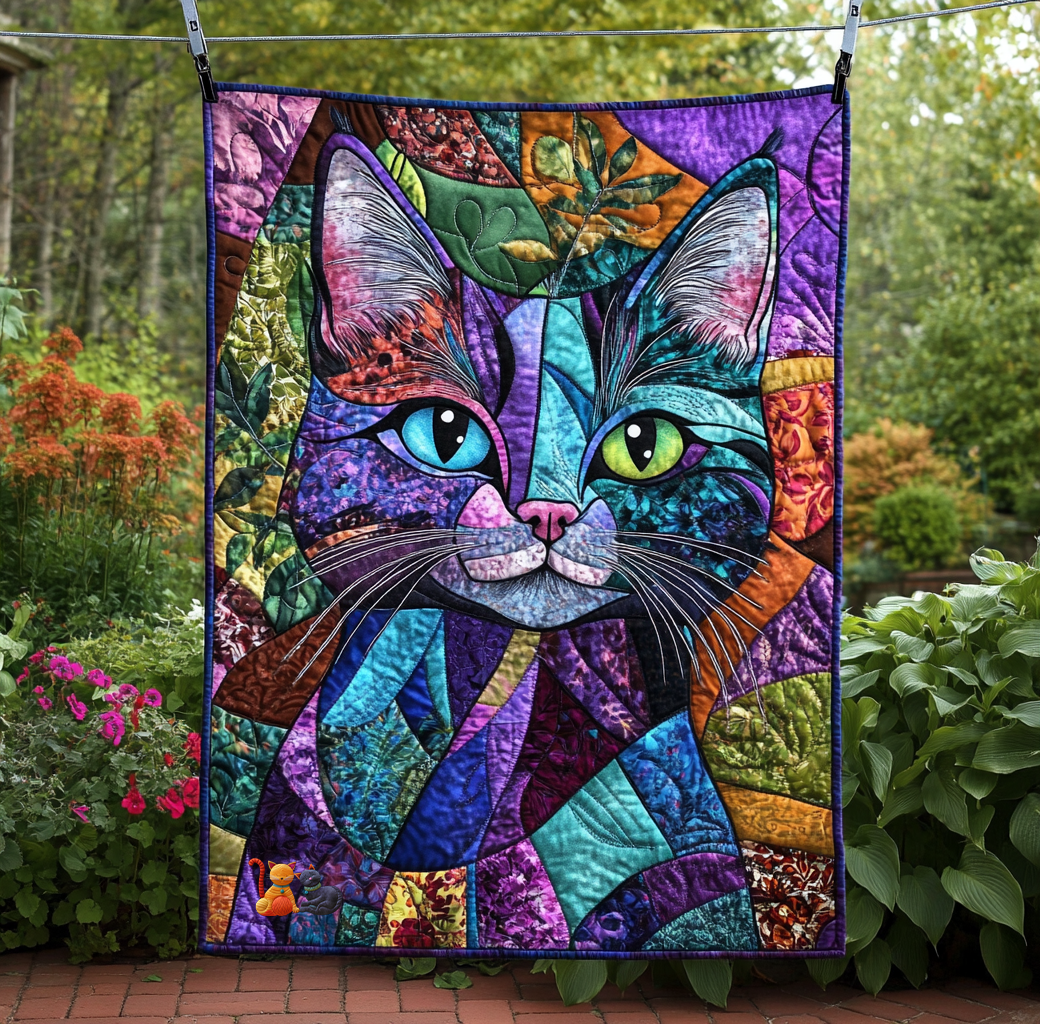 Whimsical Cat YR2312048CL Quilt