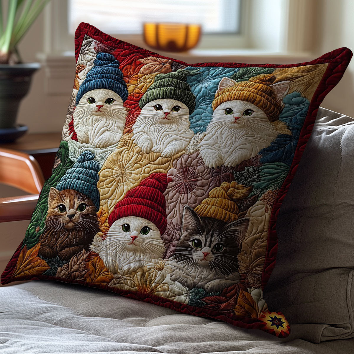 Winter Kitten WY1412022CL Quilt Pillow Case