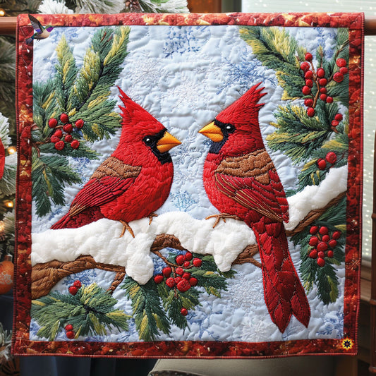 Christmas Cardinal WJ2111017CL Quilt