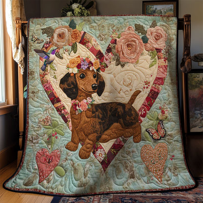 Sweet Dachshund WN2412015CL Quilt