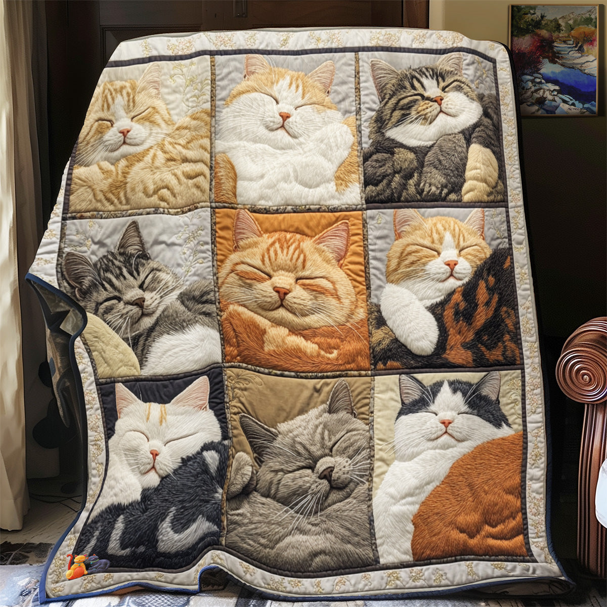 Cat Sleeping Collection YR2512039CL Quilt