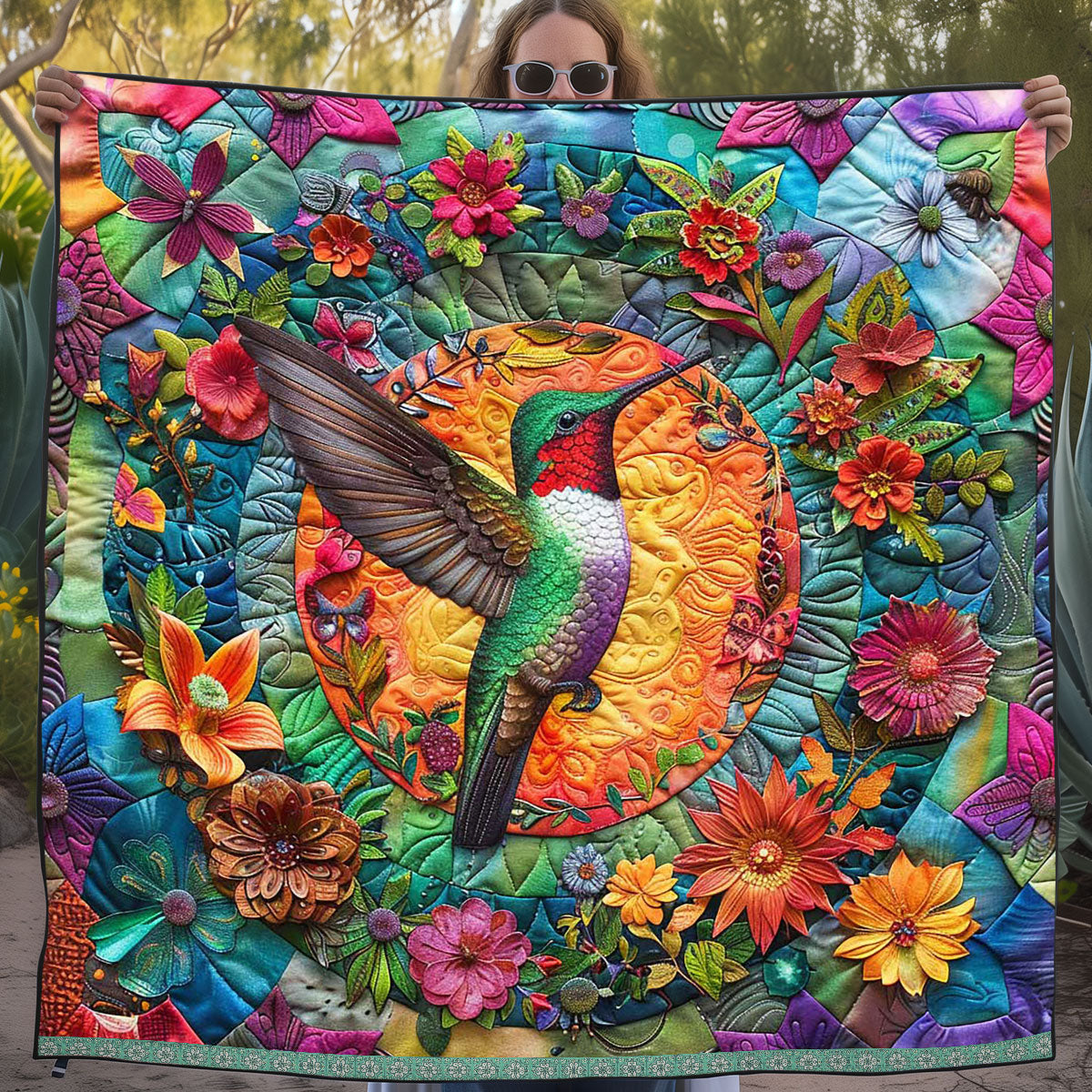Tropical Hummingbird WJ2809026CL Quilt