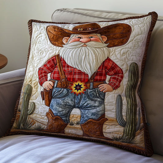 Gnome Cowboy WY0412108CL Quilt Pillow Case