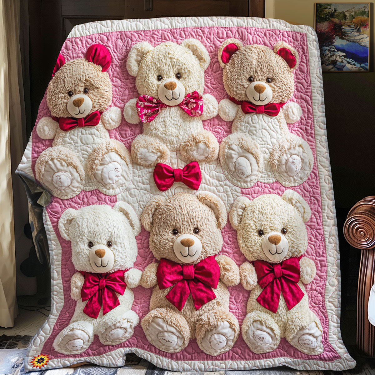 Lovely Teddy Bear WJ1812015CL Quilt