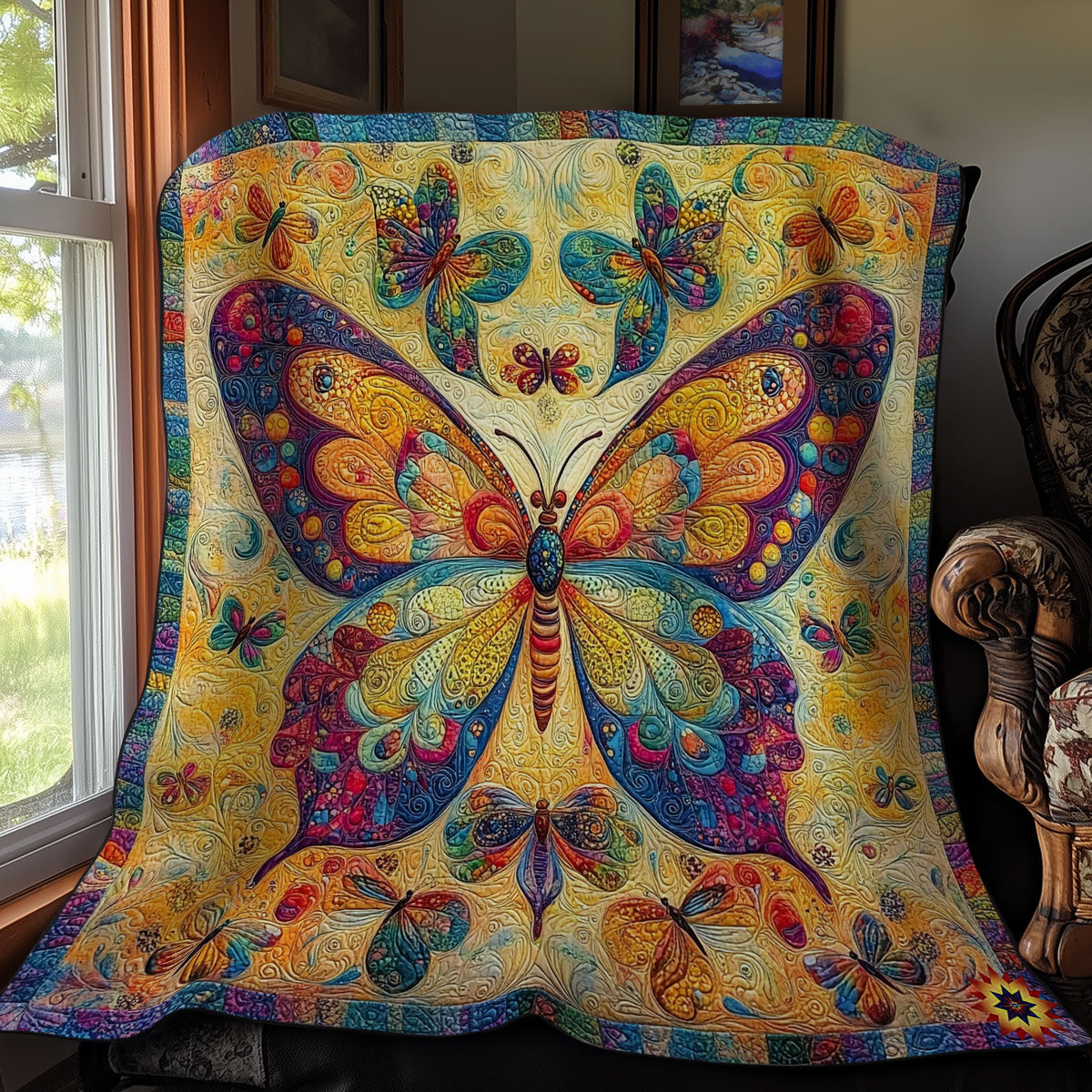 Butterfly Garden WY1211029CL Quilt