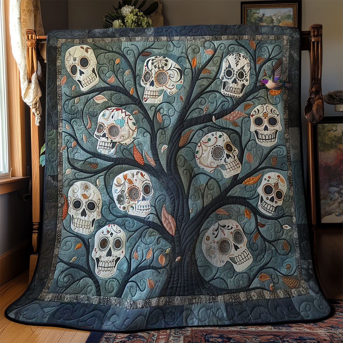 Skull Tree Of Shadows WN2310036CL Quilt