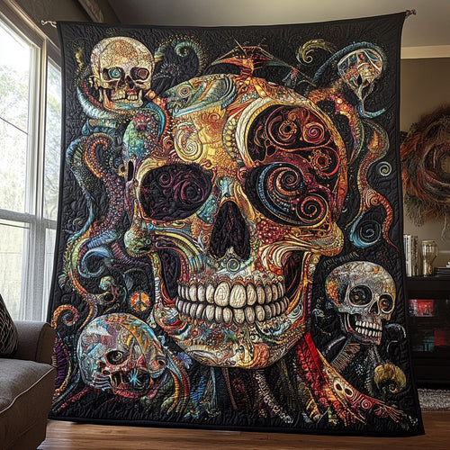 Abstract Skull WU2210003CL Quilt