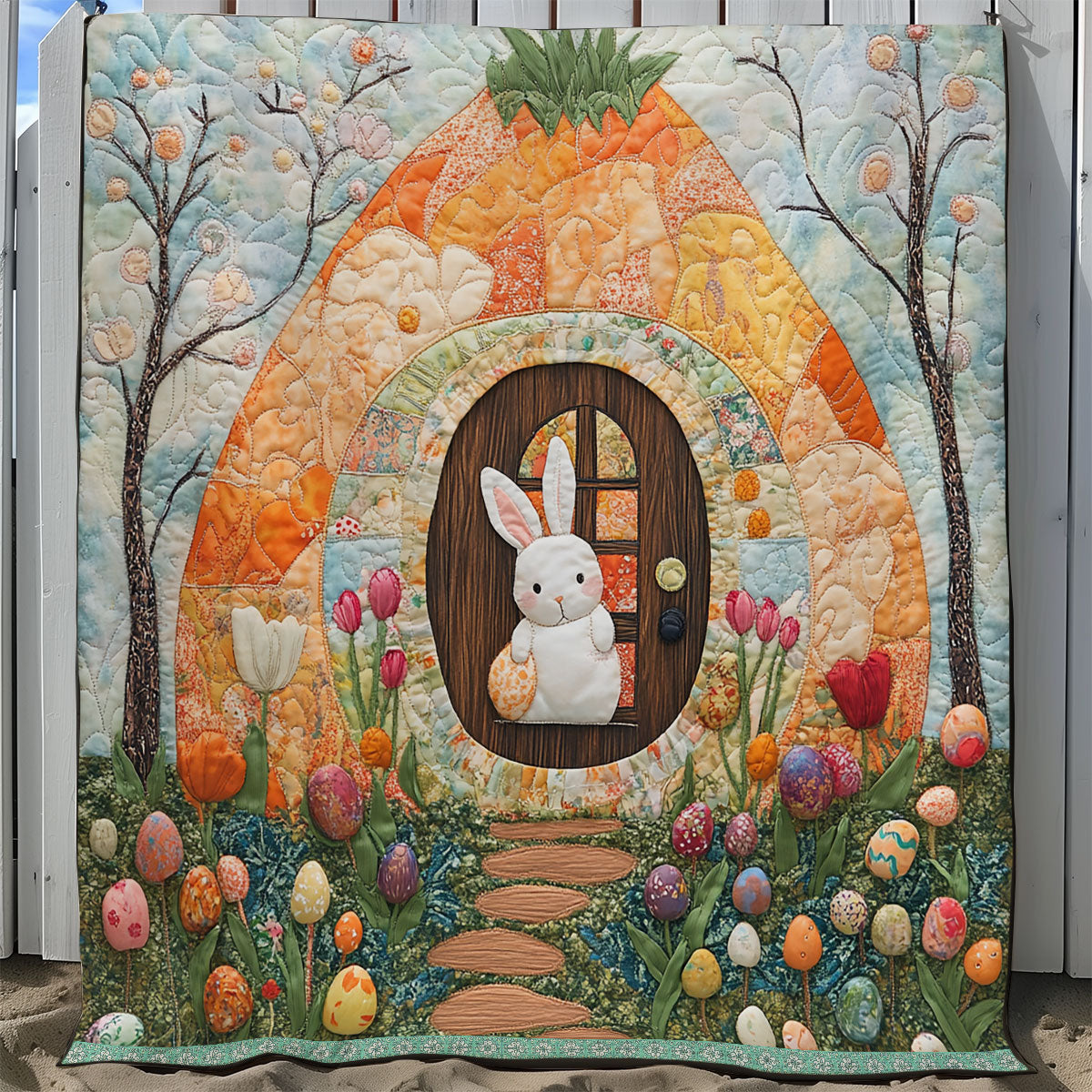 Easter House XB2003006CL Quilt