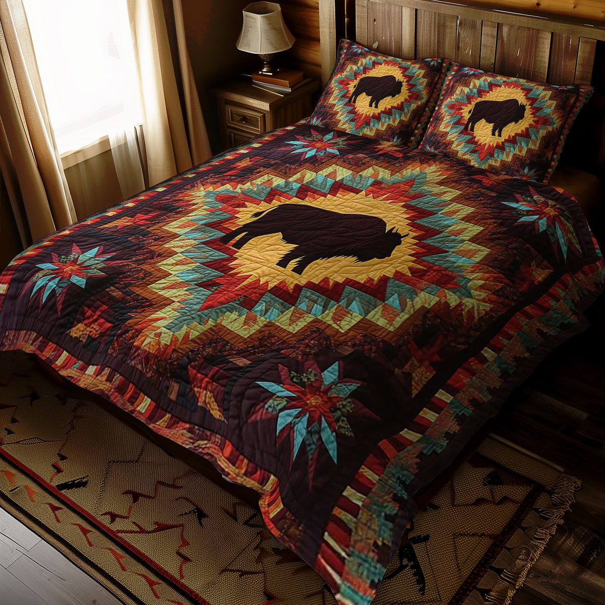 Native American Bison WJ0410028CL Duvet Cover Set