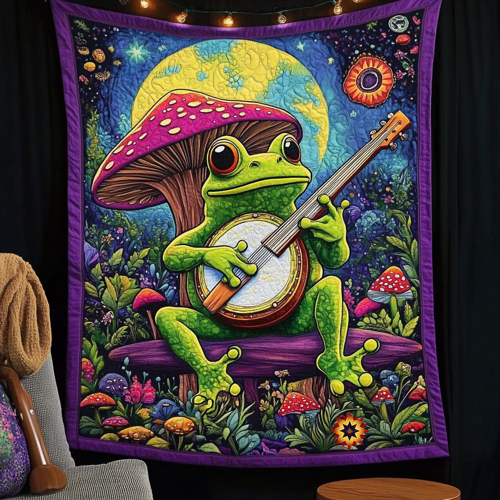 Frog Playing WX0711023CL Quilt