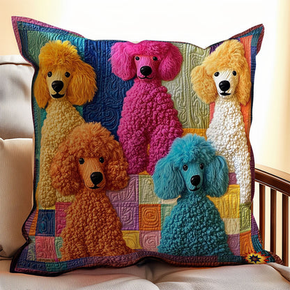 Standard Poodle WY2611046CL Quilt Pillow Case