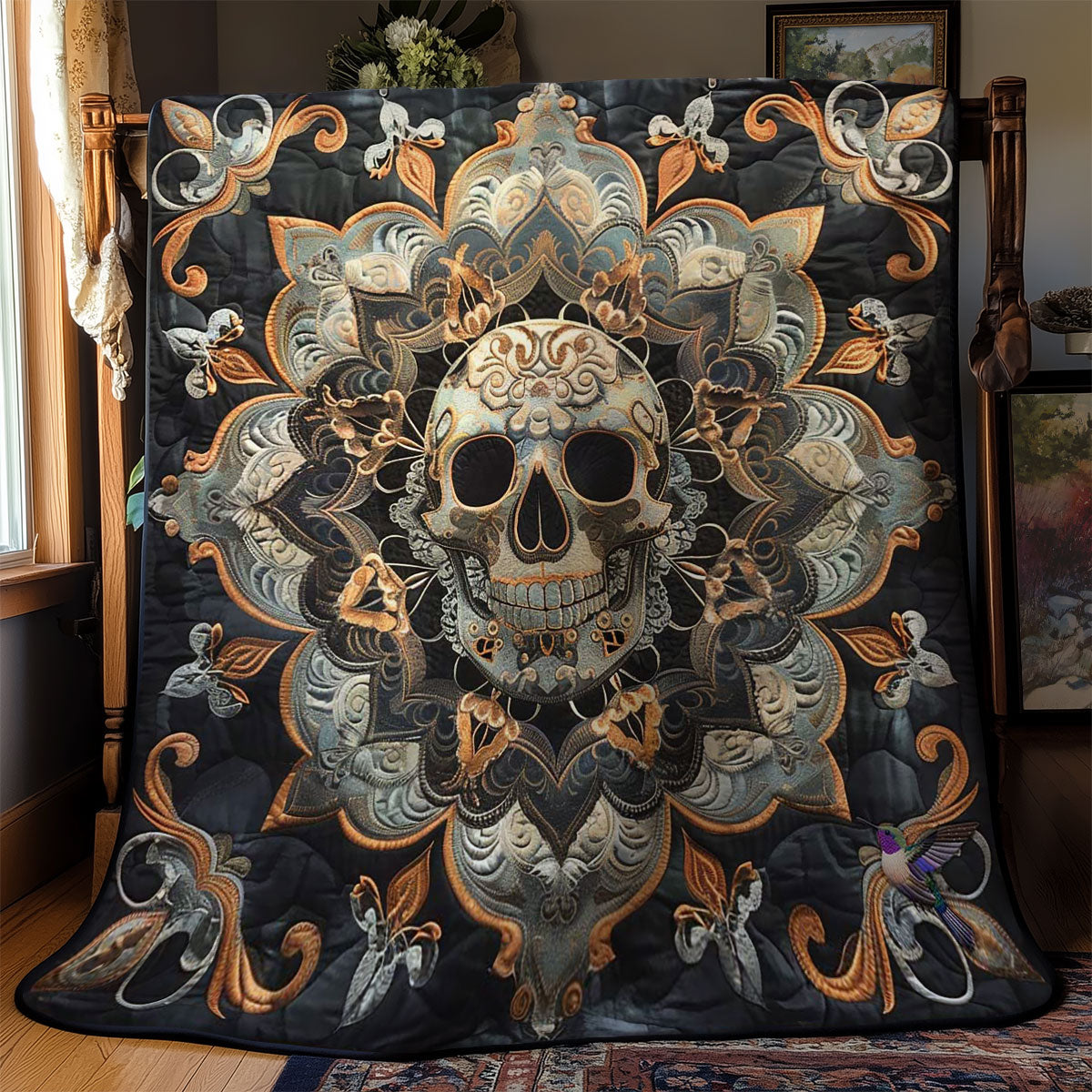 Mandala Skull WN2110026CL Quilt