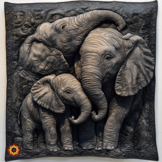 Elephant Family WU0712004CL Quilt