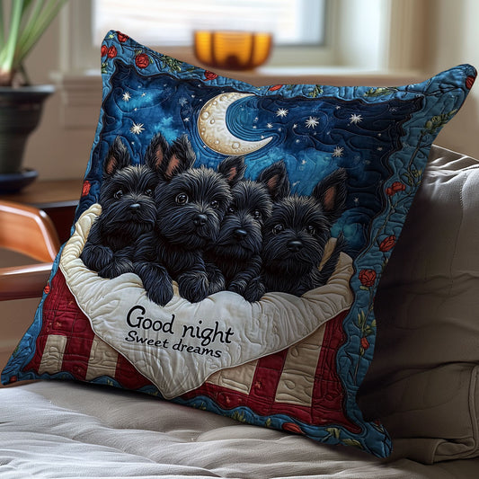 Terrier In Night WY2701054CL Quilt Pillow Case