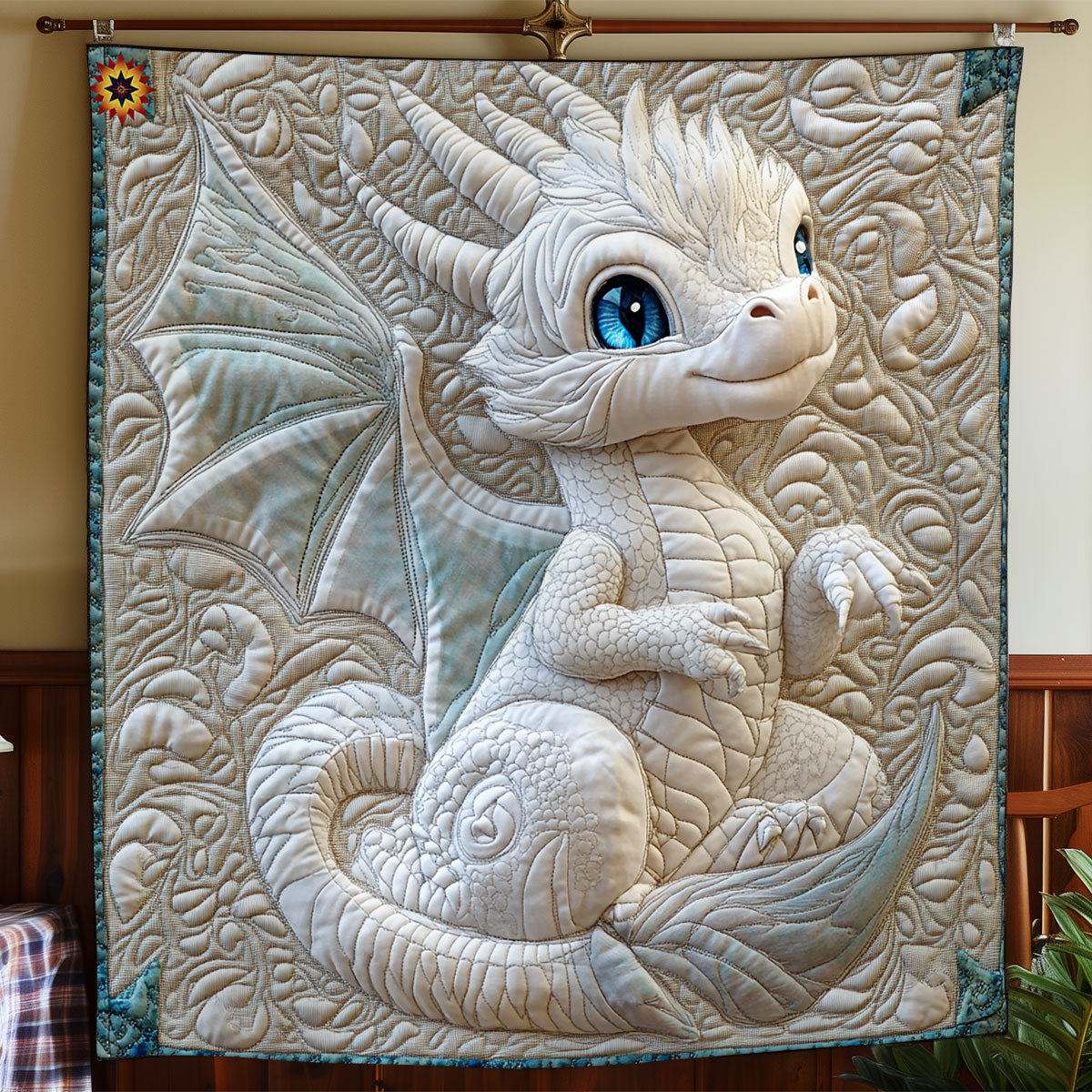 Baby White Dragon WY2011001CL Quilt