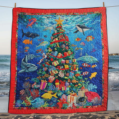 Ocean Christmas Tree WY1311006CL Quilt