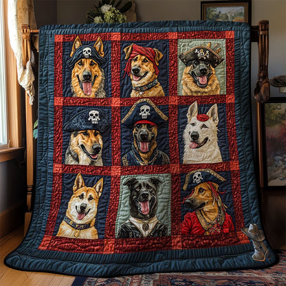 Pirate German Shepherd Crew WN0811046CL Quilt