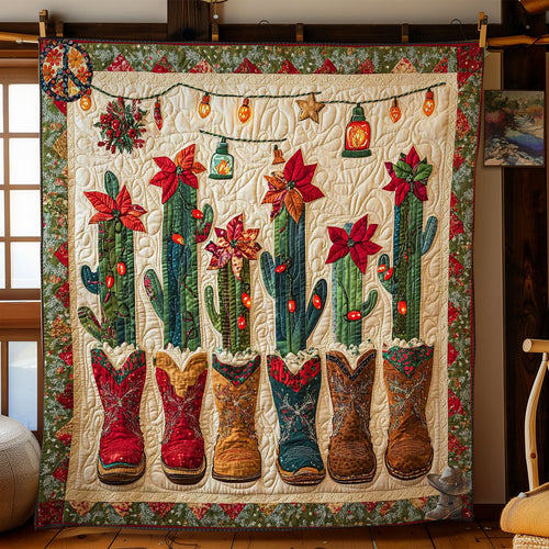 Santa Cactus Boot WN2711017CL Quilt