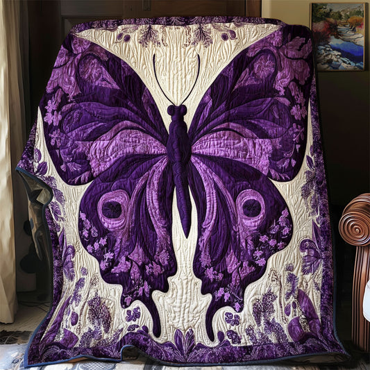 Charming Purple Butterfly WY0611002CL Quilt