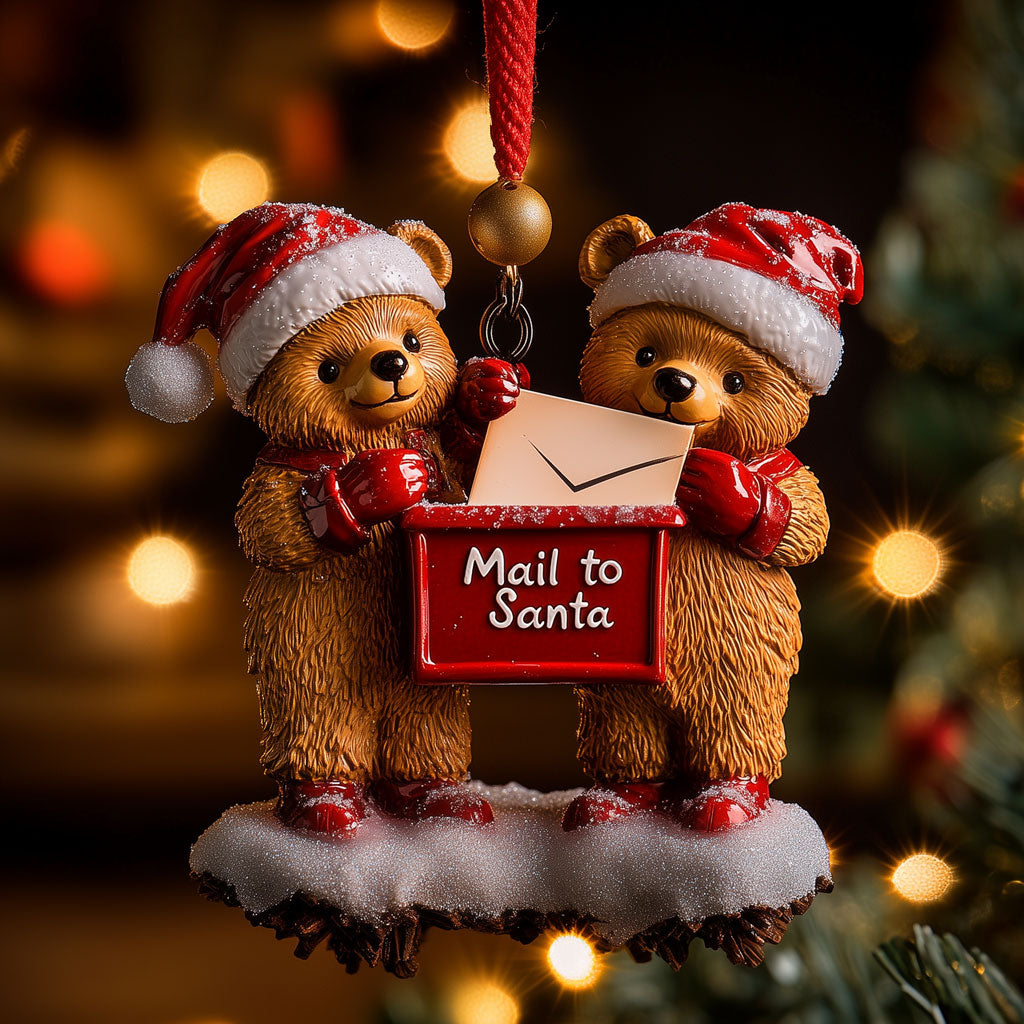 Bears Mailing Wishes LT1710005CL Christmas Ornament