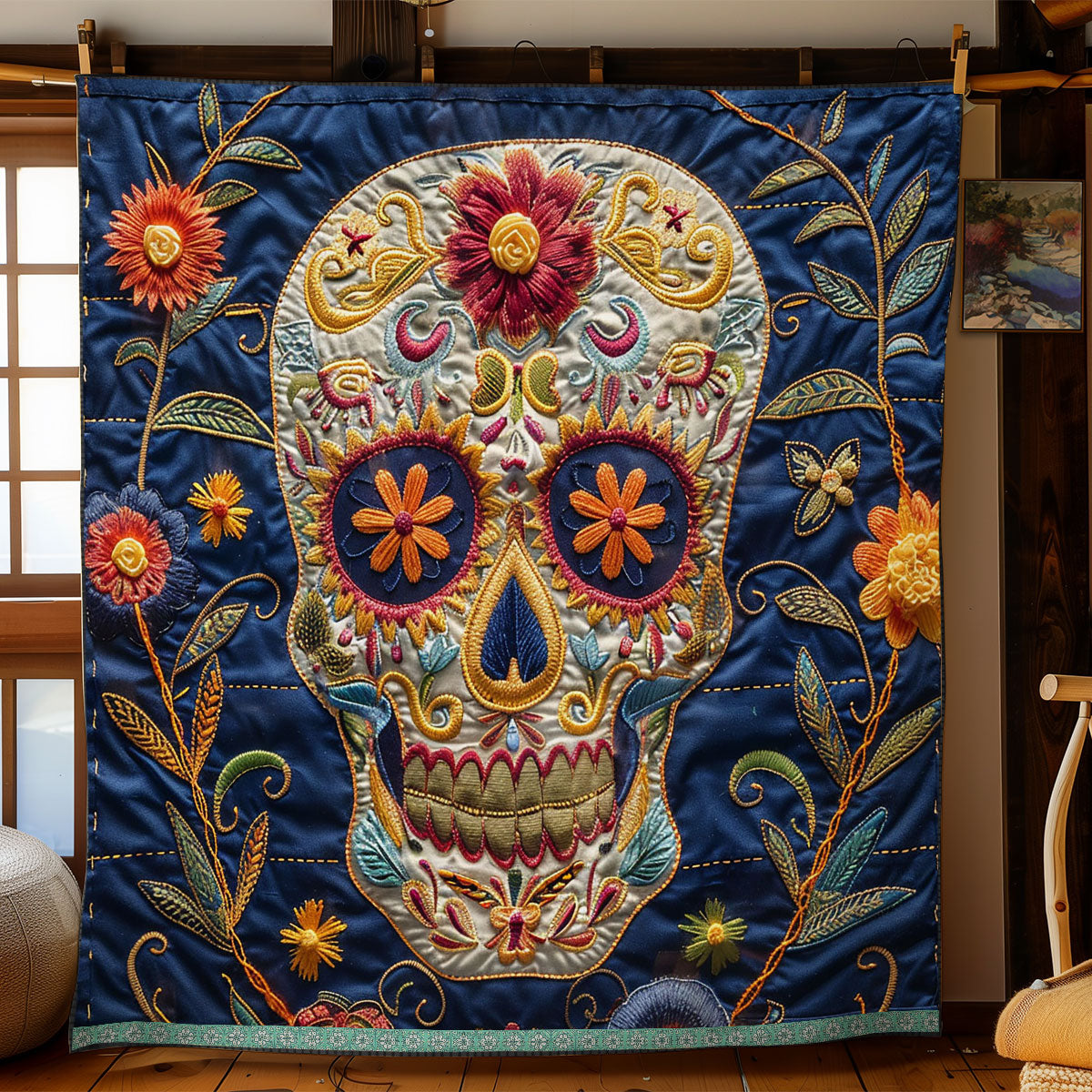 Sugar Skull WJ0810019CL Quilt