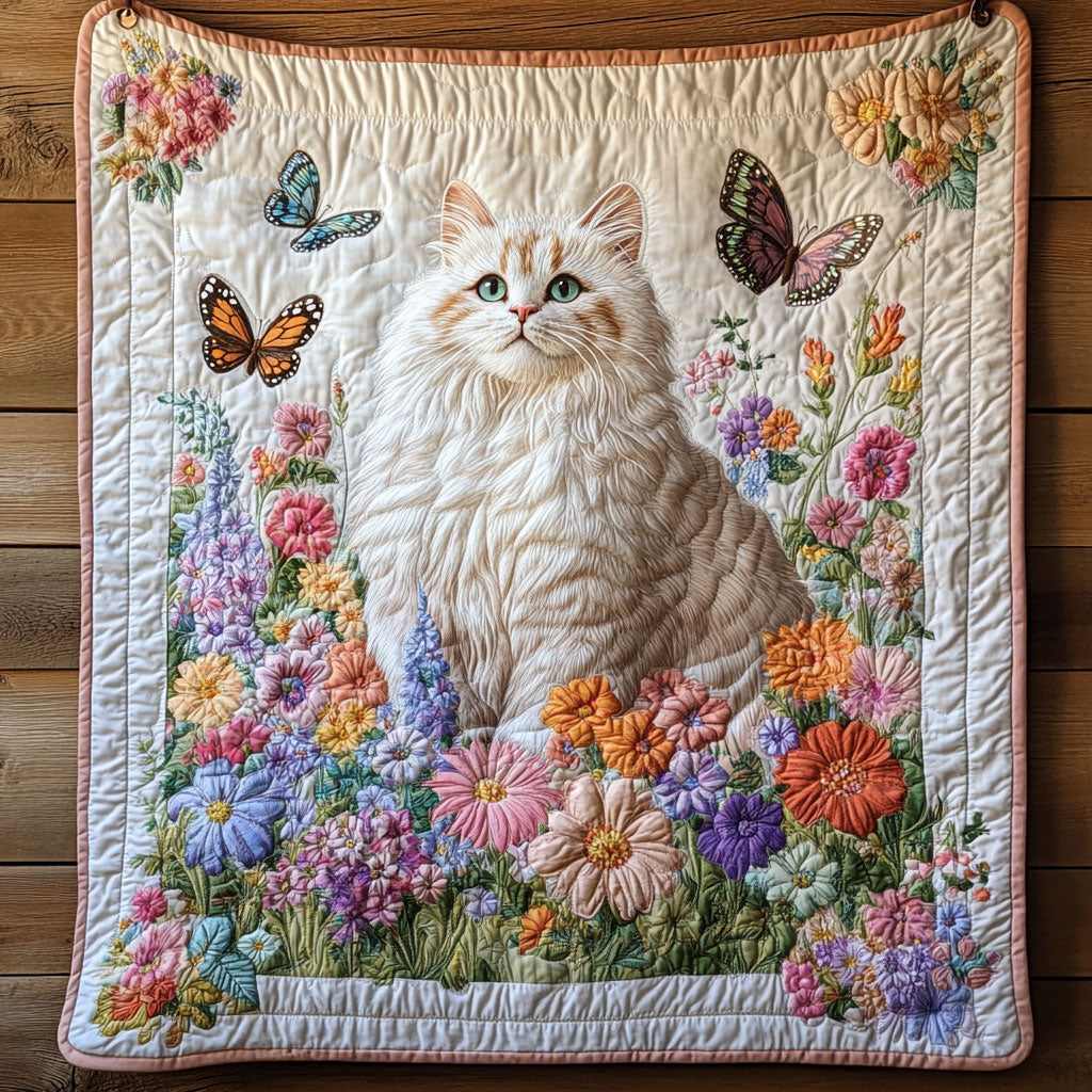 Floral Cat CW2904079CL Quilt