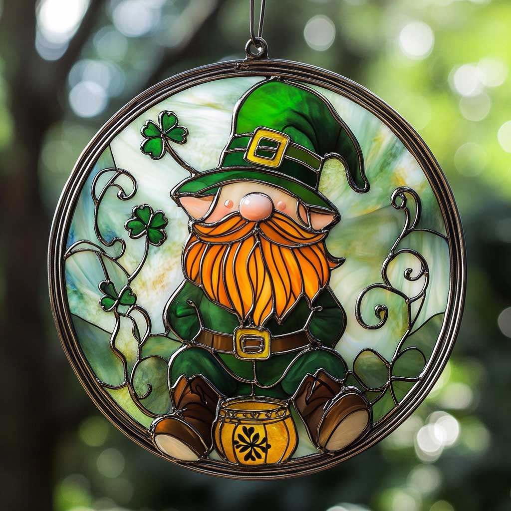 Emerald Gnome WN0402052CL Suncatcher
