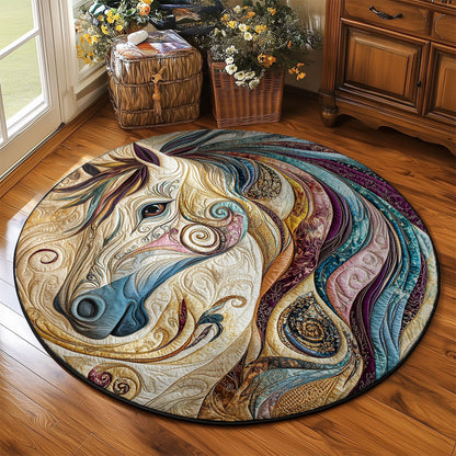 Artistic Horse WJ1803031CL Quilted Round Mat